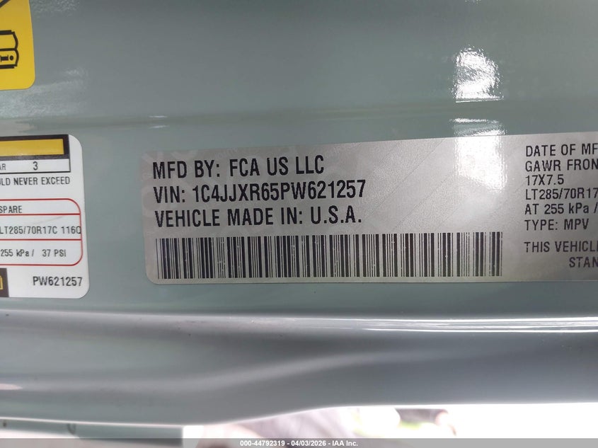 2023 Jeep Wrangler 4Xe Rubicon 4X4 VIN: 1C4JJXR65PW621257 Lot: 44792319