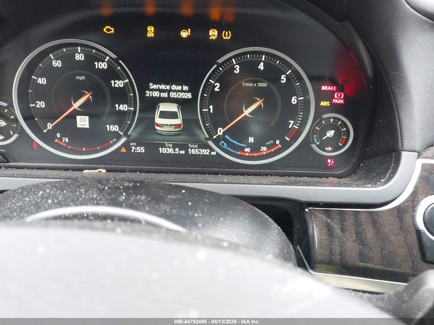 2015 BMW 750I xDrive VIN: WBAYB6C52FD225381 Lot: 44792490