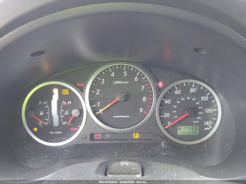 2004 Subaru Impreza Wrx VIN: JF1GG29634H808563 Lot: 44792636