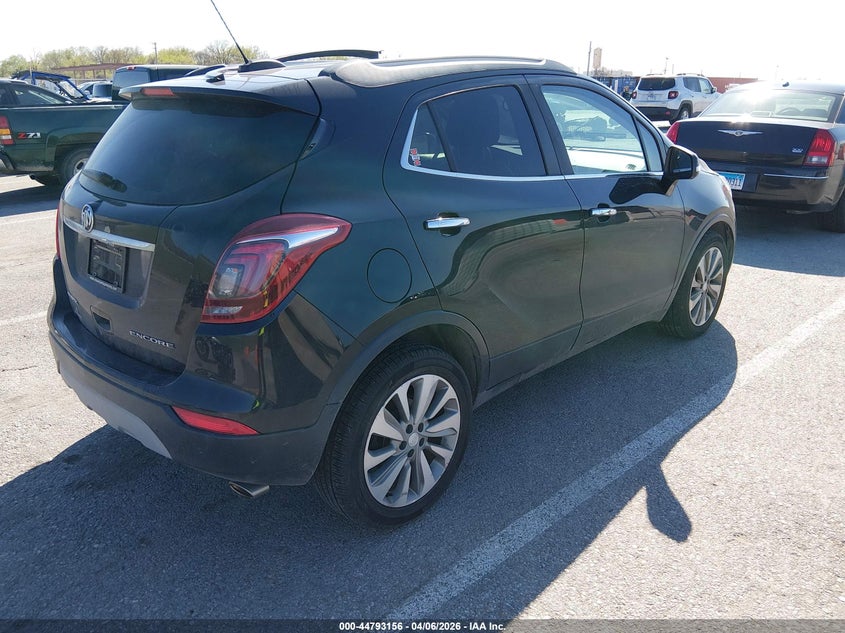 Vin: kl4cjasb7hb252546, lot: 45290422, buick encore preferred 20174