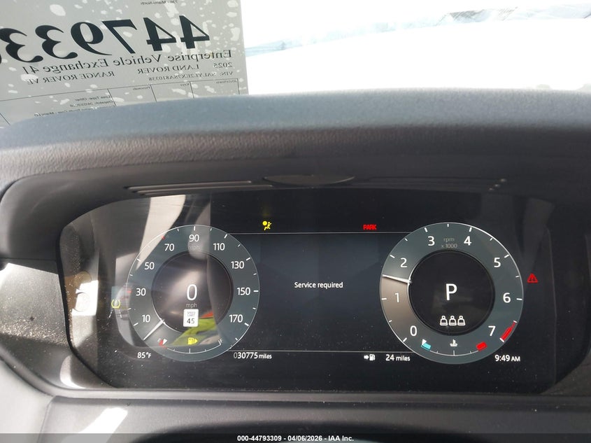 2025 Land Rover Range Rover Velar P250 Dynamic Se VIN: SALYL2EX7SA810338 Lot: 44793309
