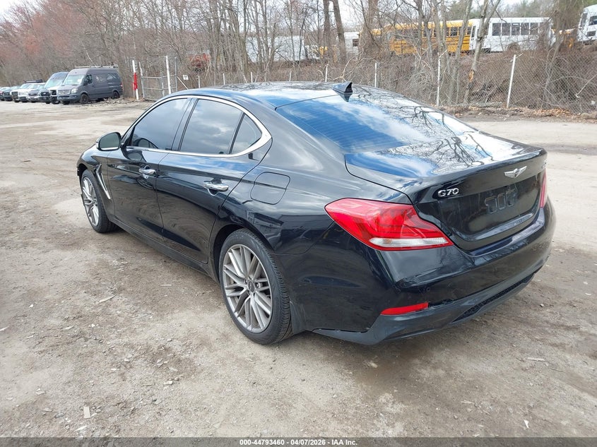 Vin: kmtg34laxlu056835, lot: 45290726, genesis g70 2.0t awd 20203