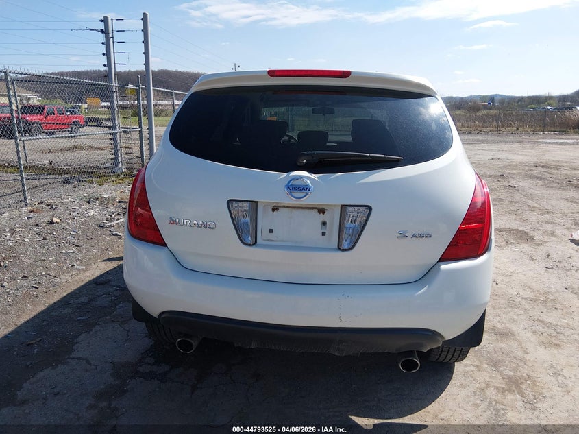 2005 Nissan Murano S VIN: JN8AZ08W65W445127 Lot: 44793525