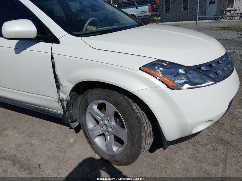 2005 Nissan Murano S VIN: JN8AZ08W65W445127 Lot: 44793525