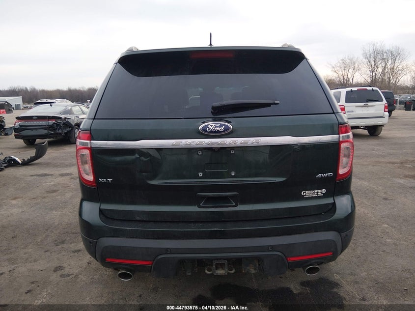 2013 Ford Explorer 3.5 Xlt green Lot 111044793575 Vin 1FM5K8D84DGC67133