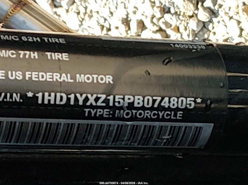 2023 Harley-Davidson Fxlrst VIN: 1HD1YXZ15PB074805 Lot: 44793674