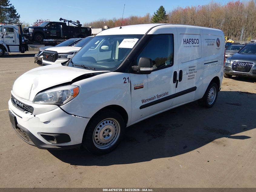 Vin: zfbhrfab9n6x50080, lot: 45290995, ram promaster city cargo van 20222
