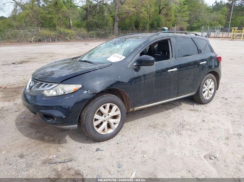 2013 Nissan Murano Sl VIN: JN8AZ1MW5DW314104 Lot: 44793756