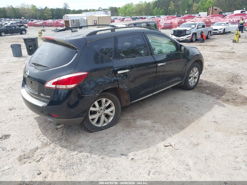2013 Nissan Murano Sl VIN: JN8AZ1MW5DW314104 Lot: 44793756
