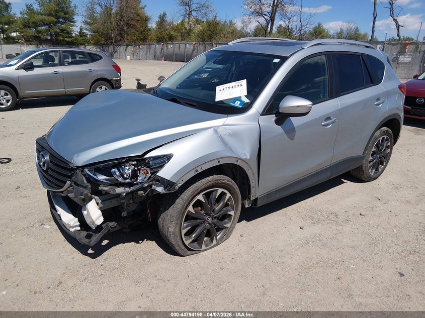 Vin: jm3ke4dy7g0604034, lot: 45291464, mazda cx-5 grand touring 20162