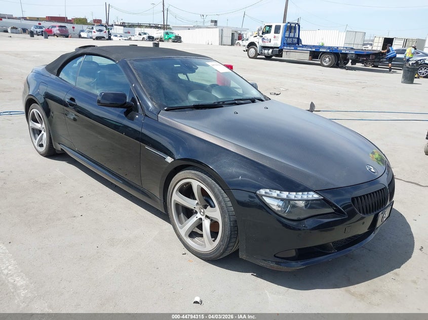 2008 BMW 650I VIN: WBAEB535X8CX60755 Lot: 44794315