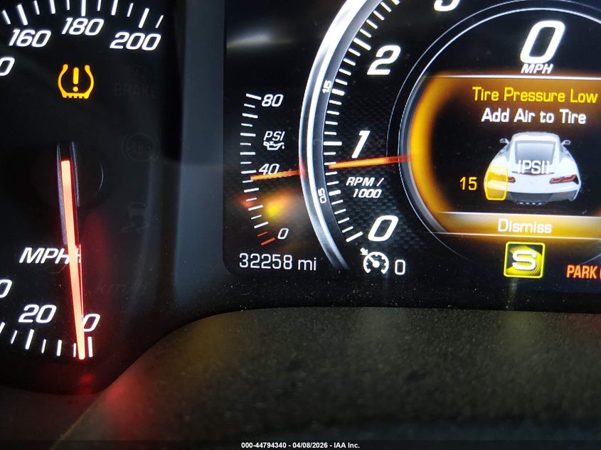 2016 Chevrolet Corvette Stingray Z51 VIN: 1G1YG2D79G5121195 Lot: 44794340