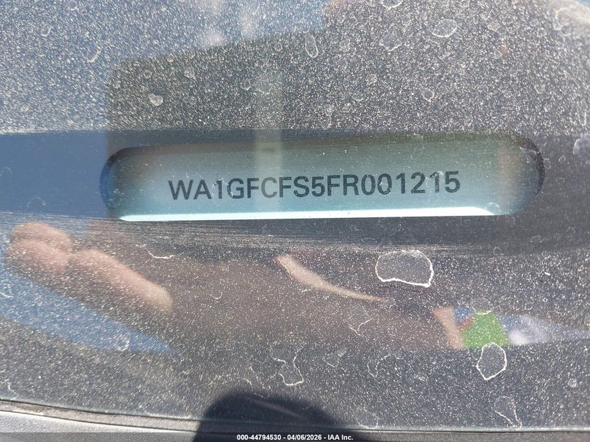 2015 Audi Q3 2.0T Premium Plus VIN: WA1GFCFS5FR001215 Lot: 44794530