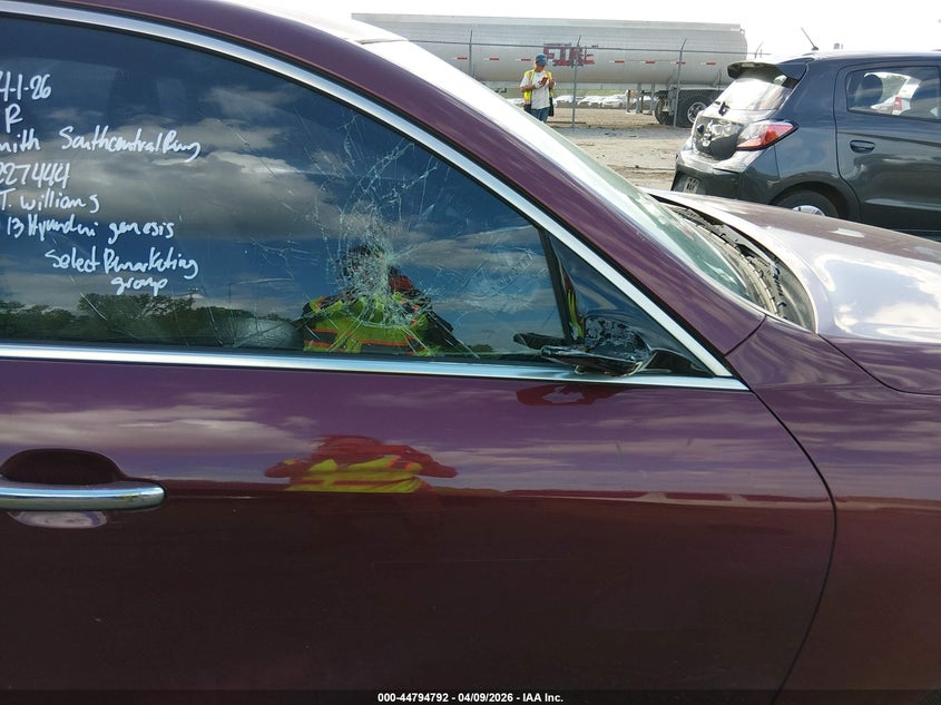 2013 Hyundai Genesis 3.8 VIN: KMHGC4DD1DU227444 Lot: 44794792