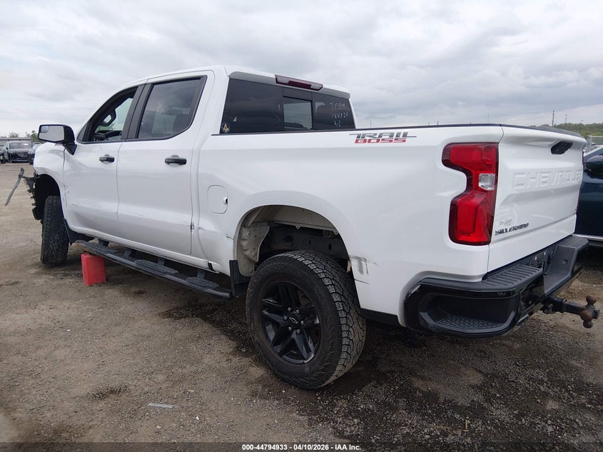 2021 Chevrolet Silverado 5.3 1500 4Wd Short Bed Lt Trail Boss white Lot 111044794933 Vin 3GCPYFED5MG341868