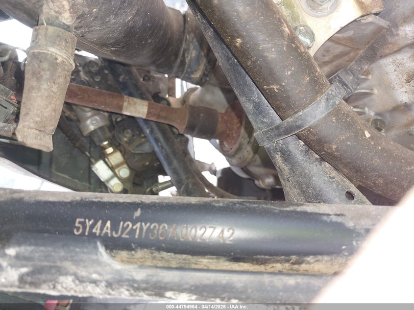 2006 Yamaha Yfm450 Fas VIN: 5Y4AJ21Y36A002742 Lot: 44794964