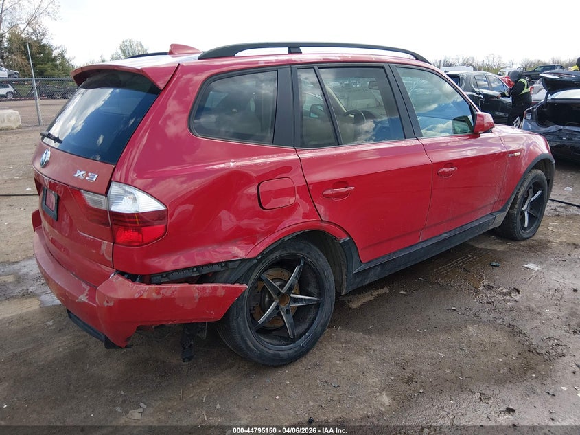 2007 BMW X3 3.0Si VIN: WBXPC93407WF01816 Lot: 44795150