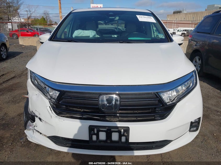 2022 Honda Odyssey Ex-L VIN: 5FNRL6H76NB002136 Lot: 44795200
