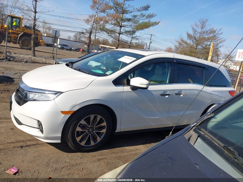 2022 Honda Odyssey Ex-L VIN: 5FNRL6H76NB002136 Lot: 44795200