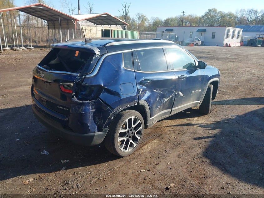 Vin: 3c4njdcb0mt588059, lot: 45292517, jeep compass limited 4x4 20214