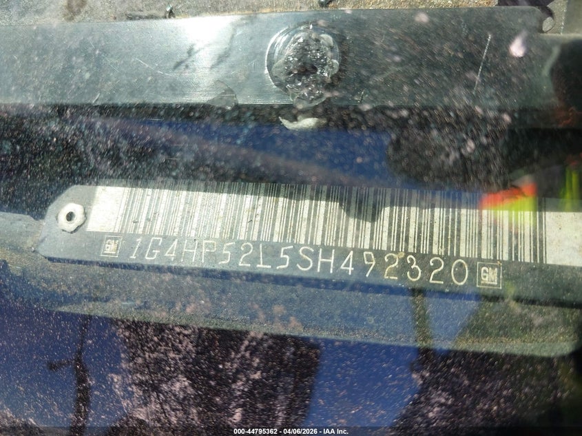 1995 Buick Lesabre Custom VIN: 1G4HP52L5SH492320 Lot: 44795362