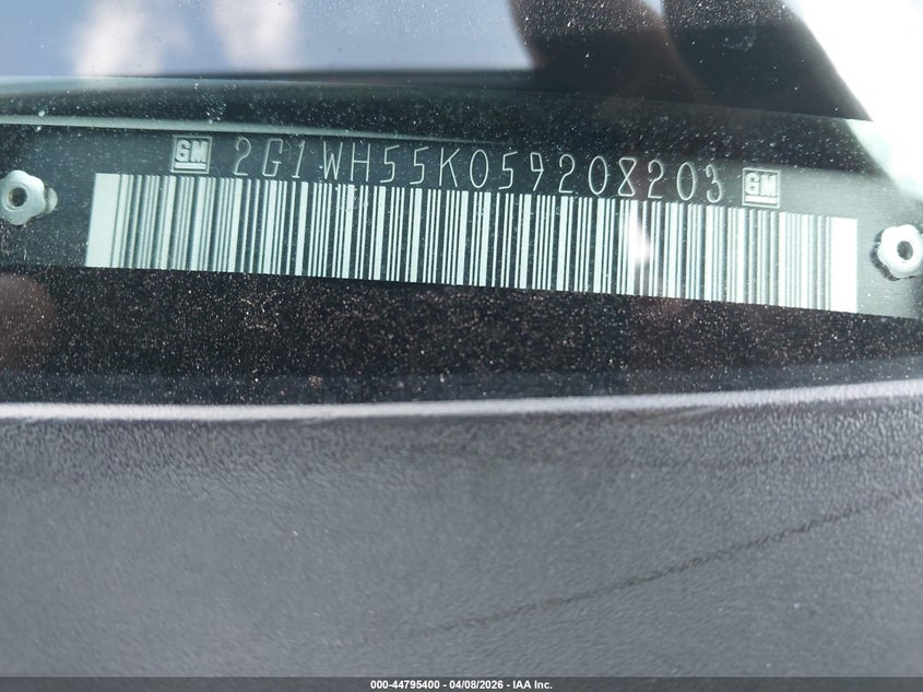 2005 Chevrolet Impala Ls VIN: 2G1WH55K059208203 Lot: 44795400