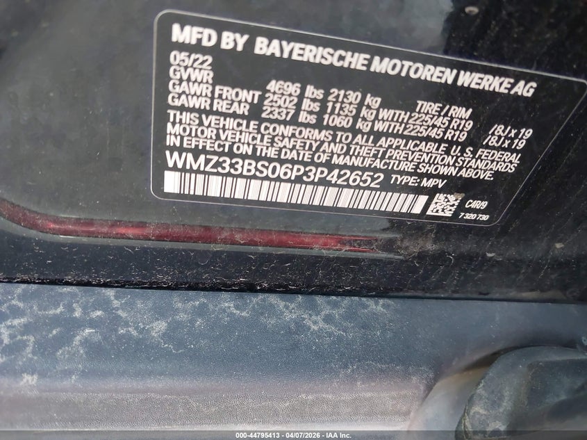 2023 Mini Countryman John Cooper Works VIN: WMZ33BS06P3P42652 Lot: 44795413