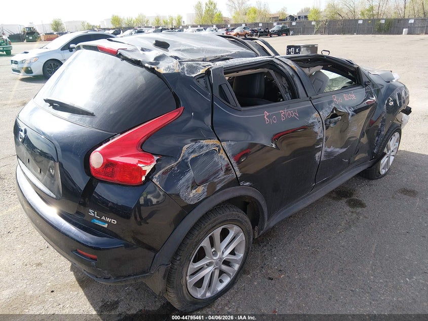 2012 Nissan Juke 1.6 Sl black Lot 111044795461 Vin JN8AF5MVXCT111765