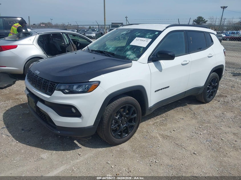 Vin: 3c4njdbn2st569067, lot: 45292738, jeep compass latitude 4x4 20252