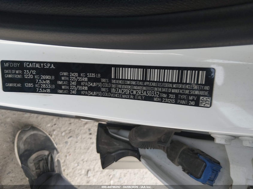 2024 Dodge Hornet R/T Eawd VIN: ZACPDFCW2R3A30332 Lot: 44796292