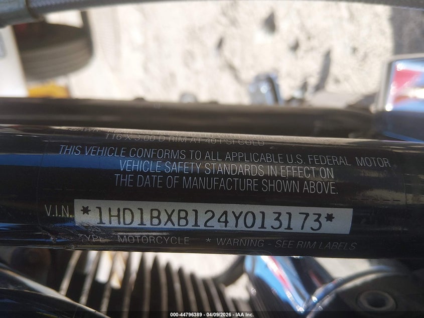 2004 Harley-Davidson Flstfi VIN: 1HD1BXB124Y013173 Lot: 44796389