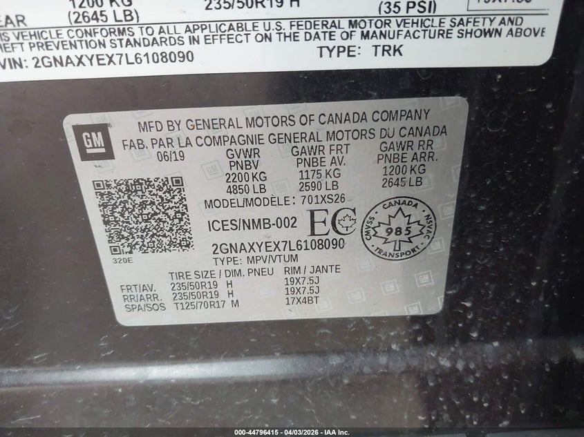 2020 Chevrolet Equinox - widok 9