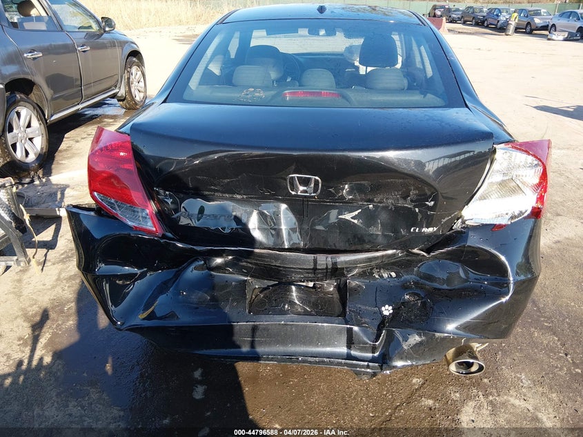2012 Honda Accord 2.4 2.4 Ex-L black Lot 111044796588 Vin 1HGCS1B82CA020721