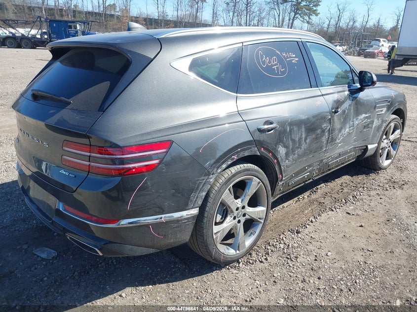 Vin: kmuhcesc1ru199089, lot: 45293907, genesis gv80 3.5t awd 20244