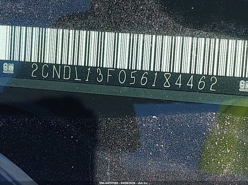 2005 Chevrolet Equinox Ls VIN: 2CNDL13F056184462 Lot: 44797080