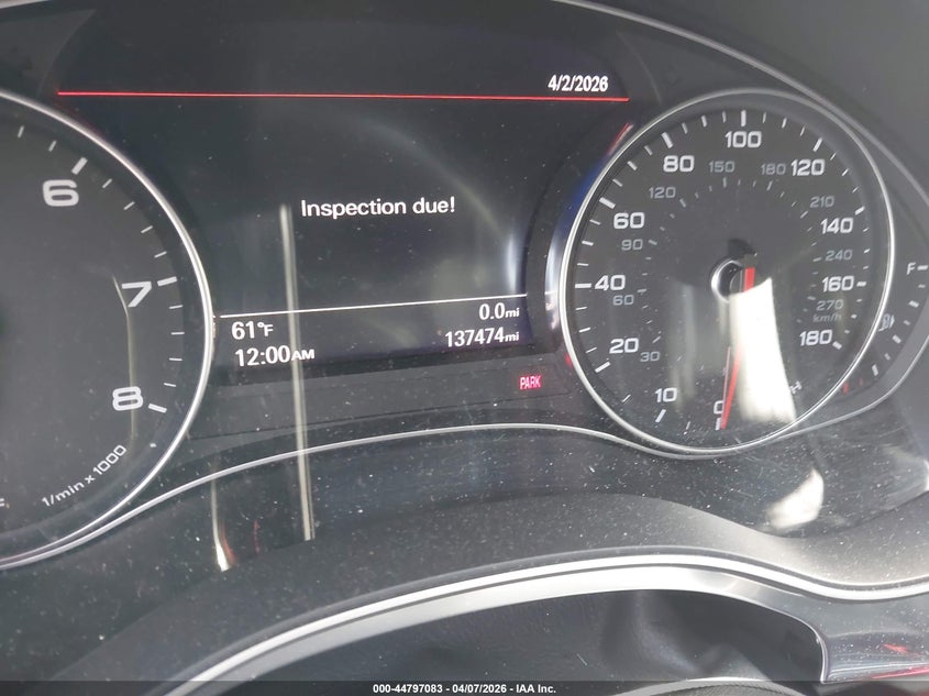 2016 Audi A7 3.0T Premium Plus VIN: WAU2GAFC7GN181183 Lot: 44797083