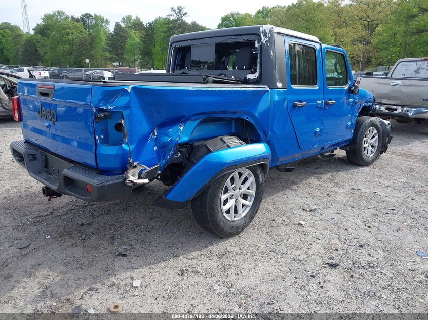 Vin: 1c6jjtag7pl544266, lot: 45294458, jeep gladiator sport s 4x4 20234