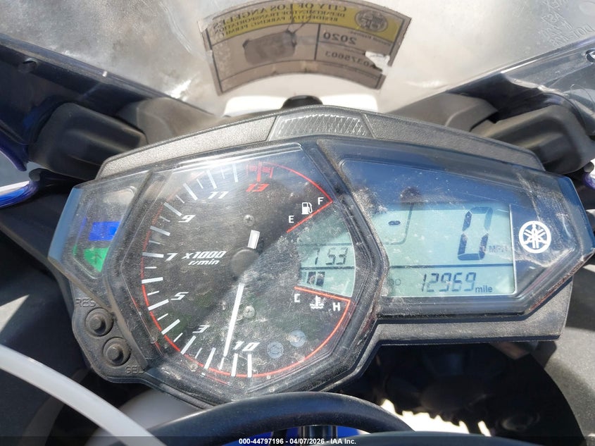 2015 Yamaha Yzfr3 VIN: MH3RH06Y4FK001261 Lot: 44797196