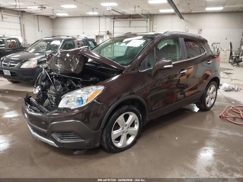 Vin: kl4cjesb3gb689160, lot: 45294586, buick encore 20162