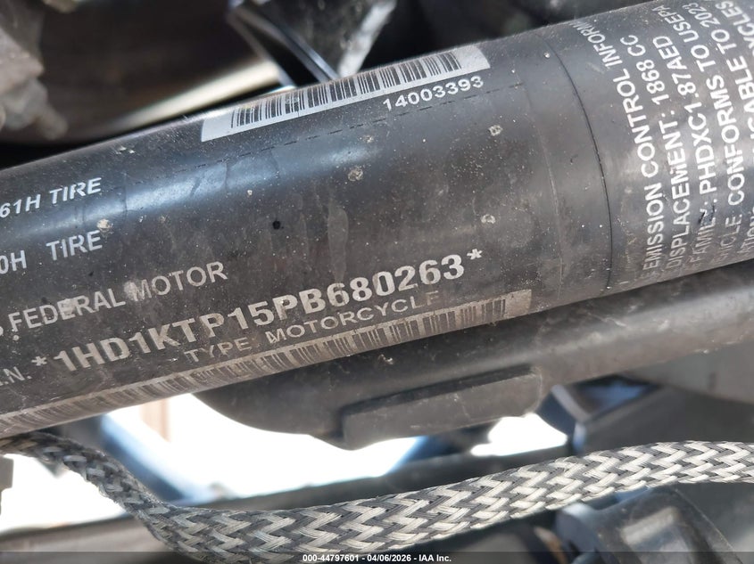 2023 Harley-Davidson Fltrxs VIN: 1HD1KTP15PB680263 Lot: 44797601