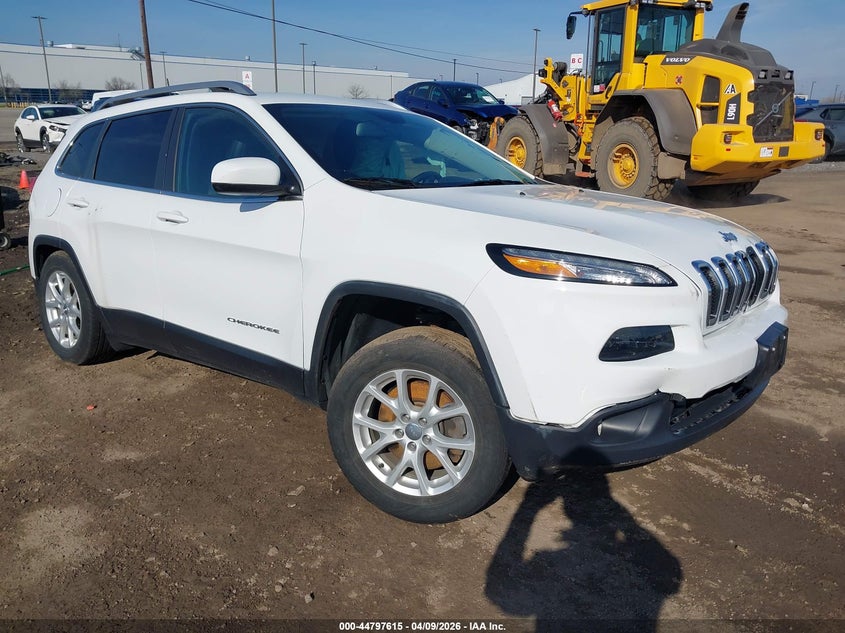 2017 Jeep Cherokee 2.4 Latitude 4X4 white Lot 111044797615 Vin 1C4PJMCB4HW576084