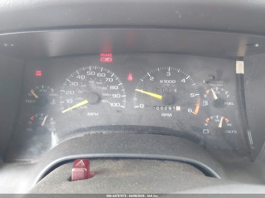 1997 Chevrolet Blazer Lt VIN: 1GNDT13WXV2262934 Lot: 44797875