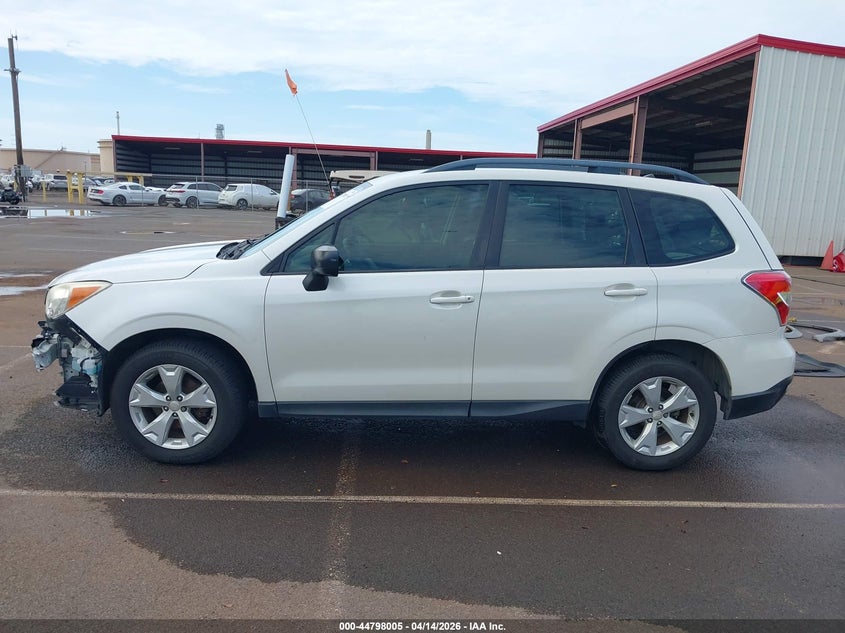2015 Subaru Forester 2.5 2.5I white Lot 111044798005 Vin JF2SJABC4FH548274