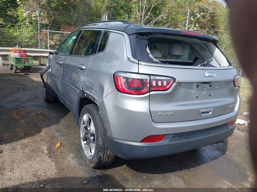 Vin: 3c4njdcb7jt116596, lot: 45295788, jeep compass limited 4x4 20183