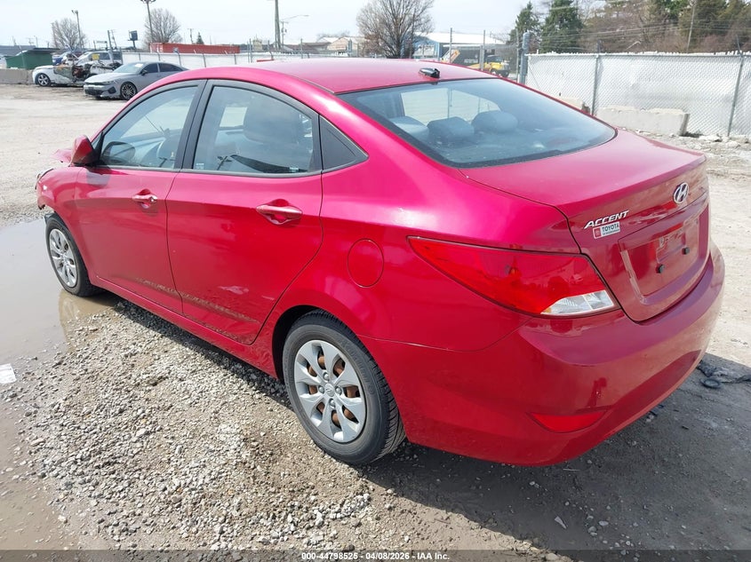 2016 Hyundai Accent 1.6 Se red Lot 111044798525 Vin KMHCT4AE4GU989781