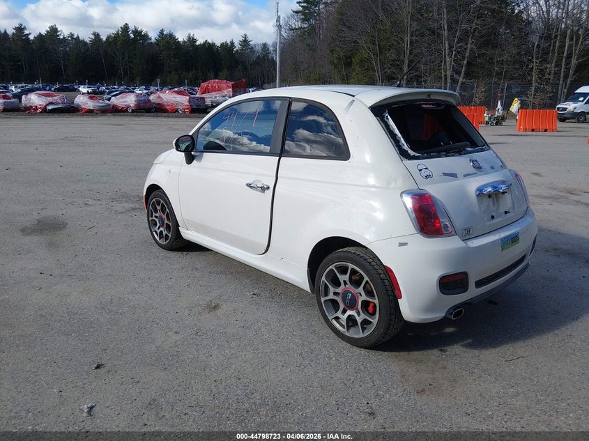 Vin: 3c3cffbr9dt604847, lot: 45295989, fiat 500 sport 20133