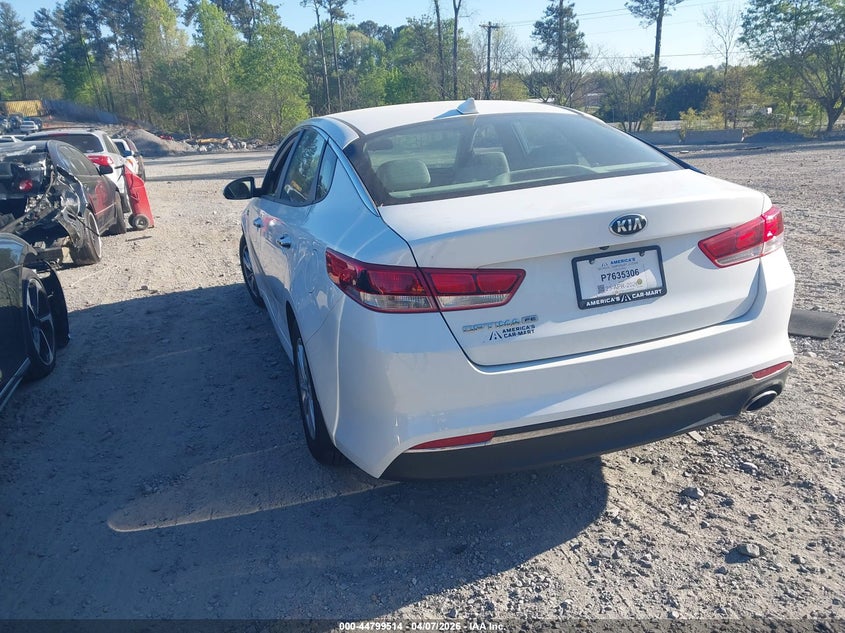 Vin: 5xxgt4l31hg138675, lot: 45296780, kia optima lx 20173