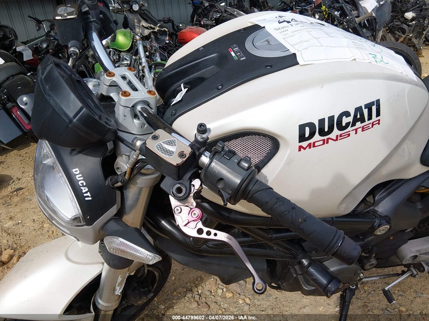 2009 Ducati Monster 696 VIN: ZDM1RADNX9B016203 Lot: 44799602