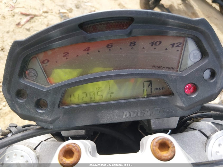 2009 Ducati Monster 696 VIN: ZDM1RADNX9B016203 Lot: 44799602