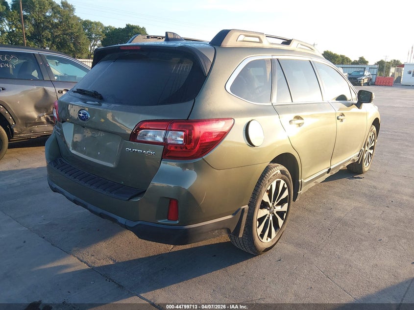 4S4BSBNC2G3230516 2016 Subaru Outback 2.5 2.5i Limited Green